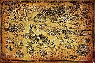 Die legend phone zelda \"hyrule map\" maxi poster, 61 x 91 cm