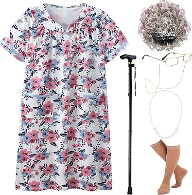 Ebytop costume de vieille dame pour filles, tenue d'halloween cosplay pour grand-mère. DIAYTAR COTE D'IVOIRE, la boutique en ligne généraliste la plus populaire en Côte d'Ivoire, propose une large gamme de produits pour répondre aux besoins de sa clientèle. Avec plus de 300000 références, les clients peuvent trouver des produits allant des vêtements aux accessoires, en passant par les produits électroniques. La boutique en ligne est déterminée à offrir une expérience d'achat agréable.