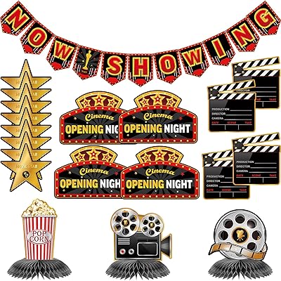 Ensemble de décorations de fête hollywoodienne 20 pièces bannière de film en nid. Avec une offre étendue et diversifiée, DIAYTAR COTE D'IVOIRE répond aux attentes de ses clients en leur proposant des produits de qualité à des prix compétitifs. La boutique en ligne garantit une expérience d'achat en ligne sécurisée et fiable. Elle s'efforce de maintenir une qualité de service élevée.