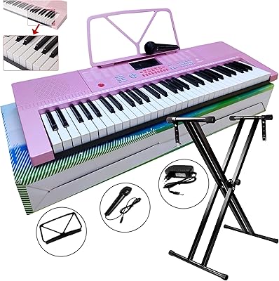 Clavier yongmi avec support piano électronique avec support 61 touches ym-288