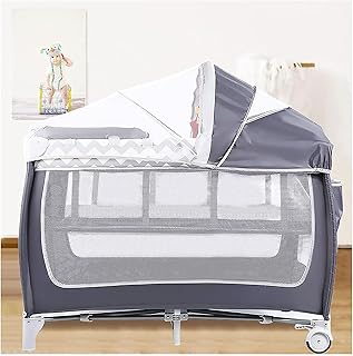 Lit bébé xiwoo avec moustiquaire, lit de voyage pour bébé 5 en 1 avec table à langer intégrée, centre de chambre d'enfant pliable, berceau portable, lit bébé (gris). DIAYTAR COTE D'IVOIRE est une boutique en ligne généraliste qui propose des produits de haute qualité à des prix abordables. Les clients peuvent choisir parmi une large gamme de catégories de produits, notamment les articles de maison, les produits de beauté et les accessoires de mode. La boutique en ligne est conçue pour offrir une expérience d'achat en ligne agréable et pratique.
