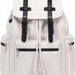 Sac à dos classique en cuir au design décontracté pour hommes et femmes