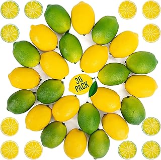 Ensemble de fausses tranches de citron delfino agrumes artificiels décoratifs décorations artificielles