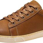 Baskets de mode en cuir pour hommes, chaussures oxford décontractées rétro pour hommes