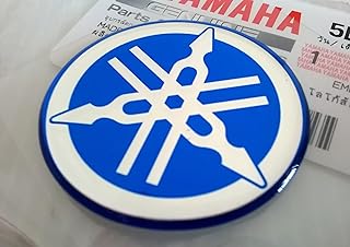 Yamaha 5ln-f313b-09-bu 40 ans diapason autocollant logo bleu en forme de dôme