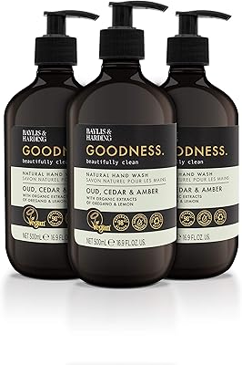 Baylis & hardinge goodness nettoyant naturel pour les mains avec oud, cèdre