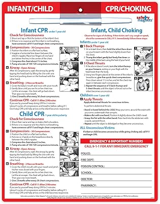Aimant starter et cpr pour nourrissons et enfants - carte de référence rapide pour les premiers secours pour enfants - numéros de téléphone d'urgence - laminé avec aimants et étiquettes - 8,5 x 11 pouces. La boutique en ligne DIAYTAR COTE D'IVOIRE propose une gamme étendue de produits pour répondre aux besoins quotidiens de ses clients. Avec plus de 300 000 références, elle est la plus grande boutique en ligne de Côte d'Ivoire. DIAYTAR COTE D'IVOIRE est synonyme de qualité et de confiance pour les consommateurs ivoiriens.