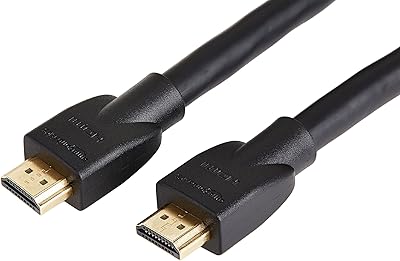 Câble hdmi 4k haute vitesse amazonbasics cl3 (18 gbit/s, 4k/60 hz), 15 pieds