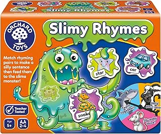 Jeu slimmy rhymes d'orchard toys, jeu de rimes éducatif aide à enseigner