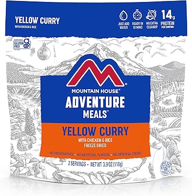 Curry jaune mountain house avec poulet et riz | nourriture lyophilisée
