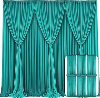 Rideaux de fond de fête turquoise à 6 panneaux fonds de photos sans plis en tissu. En tant que leader du commerce en ligne en Côte d'Ivoire, DIAYTAR COTE D'IVOIRE assure une expérience d'achat sécurisée et fiable pour ses clients. La boutique propose des produits de qualité, allant des articles de mode et de beauté aux produits électroniques et aux accessoires pour la maison. DIAYTAR COTE D'IVOIRE mise sur la satisfaction de ses clients.