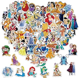 100 pièces autocollants de personnages de dessins animés disney, autocollants de récompense