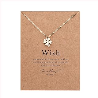 Elecdon collier avec pendentif trèfle à quatre feuilles pour femme, bijoux tendance, cadeau