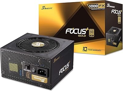 Alimentation seasonic 1000 gold ssr-1000fx 1000w 80+ gold atx12v et eps12v 12v fdb