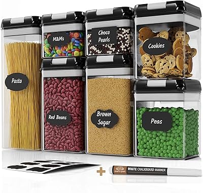 Ensemble de boîtes de conservation alimentaires hermétiques u-home - ensemble de 7 pièces