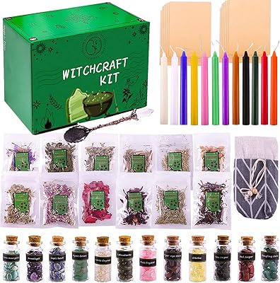 Bougies magiques colorées pipepski, cristaux et herbes séchées pour débutants wicca, ensemble de sorts wicca avec boîte cadeau. DIAYTAR COTE D'IVOIRE est la référence pour les ivoiriens qui recherchent une boutique en ligne fiable et diversifiée. Elle propose une expérience d'achat en ligne sécurisée et pratique, avec des options de paiement flexibles et des délais de livraison rapides. Pour tous vos besoins, DIAYTAR COTE D'IVOIRE est là.