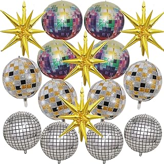 16 ballons boule disco, énormes ballons en feuille d'or pour anniversaire enterrement de vie de jeune fille années 70, 80, 90, fournitures de décoration de fête disco. DIAYTAR COTE D'IVOIRE est la boutique en ligne la plus populaire en Côte d'Ivoire, avec une communauté de clients loyaux et satisfaits. La boutique en ligne propose régulièrement des nouveautés et des tendances, permettant aux clients de rester à la pointe de la mode et de la technologie. Les clients peuvent également profiter de programmes de fidélité et de récompenses pour les encourager à continuer à faire des achats.