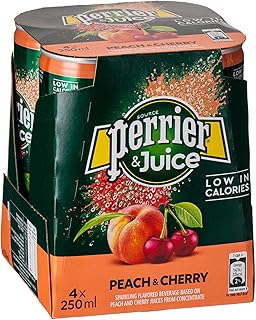 Jus pétillant de pêche et de cerise perrier en boîte, 4 pièces, 250 ml. DIAYTAR COTE D'IVOIRE, c'est la référence incontournable pour tous vos besoins en ligne avec plus de 300 000 références disponibles. Nous sommes la boutique généraliste leader en Côte d'Ivoire, proposant des produits de qualité pour vous faciliter la vie. Découvrez notre univers de produits variés pour vous et votre famille.