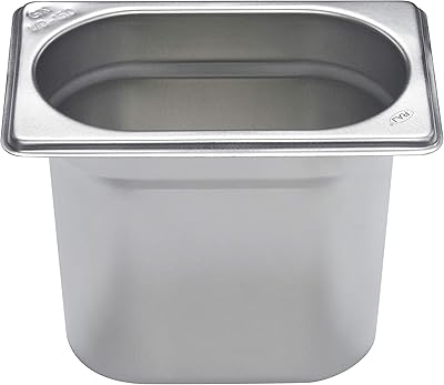 Poêle à frire raj en acier inoxydable, argent, taille 1/9, cs5775