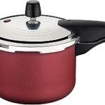 Autocuiseur vancouver, rouge, taille 20 cm, capacité 4,50 litres, 4 soupapes de sécurité