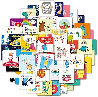 Notes de boîte à déjeuner pour enfants, cartes d'affirmation inspirantes et motivantes avec autocollants alimentaires, cartes de vœux de rentrée scolaire, notes mignonnes de boîte à déjeuner pour la maternelle, 60 styles. DIAYTAR COTE D'IVOIRE est une boutique en ligne généraliste qui propose une large gamme de produits avec plus de 300 000 références. Elle est devenue la référence incontournable pour les consommateurs ivoiriens et internationaux. Vous y trouverez tout ce dont vous avez besoin, des produits alimentaires aux accessoires de mode en passant par les produits électroniques.