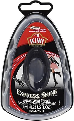 Éponge de cirage à chaussures kiwi, noire, 0,2 oz