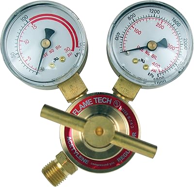 Flame tech inc. vlar-18 régulateur d'acétylène léger, compatible victor, d aux états-unis