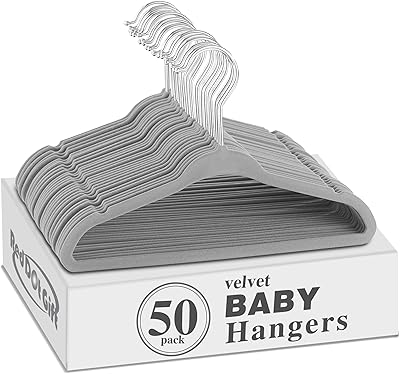 Red dot gift® 50 pièces cintres pour bébé en velours 11" 28