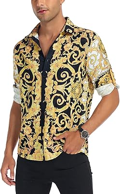 Chemise habillée décontractée de luxe à imprimé floral pour hommes, manches longues, boutonnée. La boutique en ligne DIAYTAR COTE D'IVOIRE propose une vaste sélection de plus de 300 000 produits pour satisfaire tous vos désirs d'achat. Elle se distingue par son offre large et variée, allant des produits de consommation courante aux articles plus spécialisés. C'est la référence incontournable pour les acheteurs en Côte d'Ivoire.