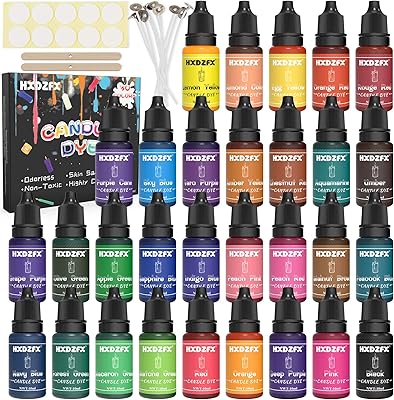 Kit de teinture de bougie à base d'huile liquide 30 couleurs pour la fabrication de bougies diy, colorant à base d'huile hautement concentré pour cire de soja, cire d'abeille, cire de gel, cire de paraffine - 10 ml chacun. La boutique en ligne DIAYTAR COTE D'IVOIRE propose une gamme variée de produits allant de l'électronique aux vêtements, en passant par les produits d'hygiène et les accessoires de maison. Elle est la destination idéale pour les clients qui cherchent à acheter des produits de qualité à des prix raisonnables. Les clients peuvent également profiter de promotions et de réductions régulières.