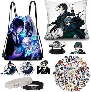 Black butler merch, sac à dos, porte-clés, masque, épingles à boutons, autocollants, drapeau. En faisant vos achats sur DIAYTAR COTE D'IVOIRE, vous bénéficiez non seulement d'une grande variété de produits, mais aussi de promotions régulières et de réductions exclusives. La boutique est dédiée à offrir une satisfaction client incomparable, en proposant des services de qualité et une assistance à la clientèle efficace.