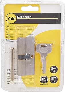 Yale double cylindre 10-0502-3535-00-22-01, nickel satiné. DIAYTAR COTE D'IVOIRE est la boutique en ligne la plus visitée en Côte d'Ivoire, avec une large gamme de produits et des services de qualité. La boutique propose des paiements sécurisés et des délais de livraison rapides, ce qui renforce la confiance des clients dans la plateforme.