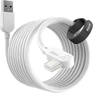 Câble de connexion de réalité virtuelle clutter, 16 pieds, charge rapide et transfert de données haute vitesse, usb 3.0 vers usb c, compatible avec oculus quest 2, casque de réalité virtuelle, pc de jeu, steam vr. DIAYTAR COTE D'IVOIRE se démarque par sa capacité à offrir des produits de haute qualité à des prix compétitifs, avec une livraison rapide et sécurisée, renforçant ainsi sa position de leader du marché ivoirien.
