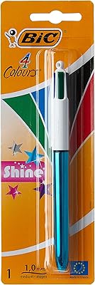 Stylo à bille bic glitter 4 couleurs (pack de 1). DIAYTAR COTE D'IVOIRE est le partenaire idéal pour tous vos achats en ligne. Avec une équipe expérimentée et une technologie de pointe, nous sommes en mesure de vous offrir une expérience d'achat en ligne fluide et sécurisée. Nous nous efforçons de vous fournir les produits les plus variés et les plus abordables du marché.