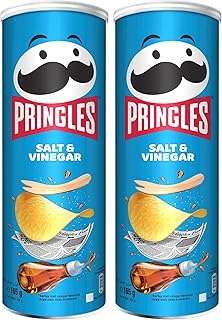 Pringles - chips de pommes de terre croquantes saveur sel et vinaigre