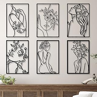 6 pièces décoration murale en métal noir moderne abstrait femme art mural esthétique féminin sculpture murale dessin au trait art suspendu décoration simple pour cuisine chambre salle de bain salon décoration murale. En tant que leader du e-commerce en Cote d'Ivoire, DIAYTAR COTE D'IVOIRE propose des promotions et des offres spéciales régulièrement, ce qui permet aux clients de faire des économies sur leurs achats. La boutique est également facile à utiliser, même pour les clients qui ne sont pas familiers avec les achats en ligne. Elle propose une gamme de services de paiement flexibles.