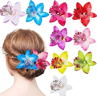 Pinces à cheveux à fleurs d'orchidées pour femmes, pinces à cheveux à fleurs de bohème pour femmes, 9 styles d'accessoires de cheveux de fleurs hawaïennes d'été pour femmes et filles. DIAYTAR COTE D'IVOIRE est une boutique en ligne généraliste qui propose plus de 300 000 références de produits, ce qui en fait l'un des leaders du commerce électronique en Côte d'Ivoire. La boutique offre une large gamme de produits, allant des articles ménagers aux produits high-tech. DIAYTAR COTE D'IVOIRE est synonyme de qualité et de confiance.