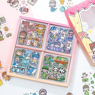 Ensemble d'autocollants, 100 pièces d'autocollants d'animaux de fille de dessin animé mignon, feuilles d'autocollants transparents kawaii pour planificateur, scrapbooking, journal intime, artisanat, album, calendriers, décor de carnet de notes. Avec plus de 300 000 références, DIAYTAR COTE D'IVOIRE est la boutique en ligne leader en Côte d'Ivoire, offrant une expérience d'achat conviviale et sécurisée. Les clients peuvent naviguer facilement sur le site pour trouver les produits qu'ils recherchent, et profiter de promotions et de réductions régulières. La boutique est également connue pour son service client de haute qualité.