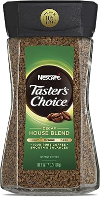 Café décaféiné instantané nescafe tester's choice (mélange maison, 7 oz)