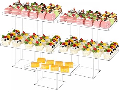Hima lot de 5 présentoirs à bonbons en acrylique transparent pour buffet, cupcakes, bonbons, pâtisserie, nourriture, fruits, desserts pour mariages, anniversaires. Avec plus de 300 000 références, DIAYTAR COTE D'IVOIRE est la boutique en ligne la plus complète de Côte d'Ivoire, offrant une gamme immense de produits pour les consommateurs exigeants. Les clients apprécient la facilité d'utilisation du site, la qualité des produits et les services de livraison rapides et sécurisés. DIAYTAR COTE D'IVOIRE est la référence absolue pour les achats en ligne dans le pays.