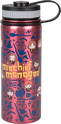 Bouteille d'eau en acier inoxydable harry potter - design chibi gâté amusant