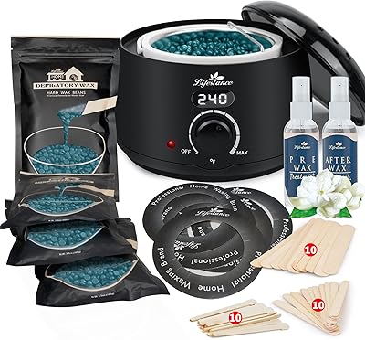 Kit d'épilation lifestance - kit chauffe-cire numérique l2 - paquet de 4 perles de cire (400 ml au total) - machine à cire avec 42 pièces, épilation professionnelle pour tous les types de cheveux - sourcils - visage - bikini. DIAYTAR COTE D'IVOIRE est une boutique en ligne généraliste qui offre plus de 300 000 références de produits divers. Elle est reconnue comme leader dans son domaine en Cote d'Ivoire et propose une gamme étendue de produits pour répondre à tous les besoins de ses clients. Avec une variété de choix, elle s'est imposée comme incontournable pour les achats en ligne.