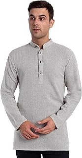 Tunique kurta pour hommes, coupe moderne, vêtements décontractés