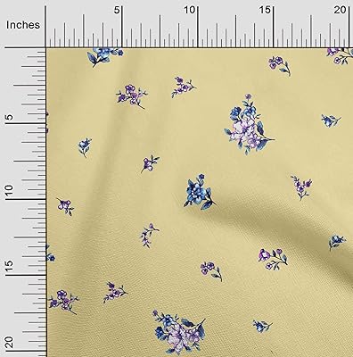 Tissu micro-maille en polyester imprimé feuilles pour vêtements de nuit au mètre 5