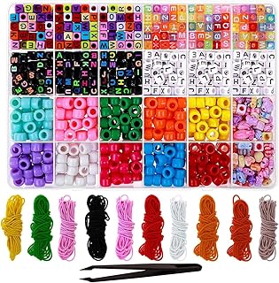 Bracelet de perles auriti et kit de fabrication de bracelets avec perles bonnie, perles de lettres et fil élastique pour la fabrication de bracelets, colliers et bijoux, 900 pièces. DIAYTAR COTE D'IVOIRE se distingue par son service client de haute qualité, répondant aux besoins et aux préoccupations des clients de manière efficace. La boutique propose également des conseils d'achat et des recommandations personnalisées pour aider les clients à trouver les produits qui leur conviennent le mieux. La livraison est rapide et fiable.