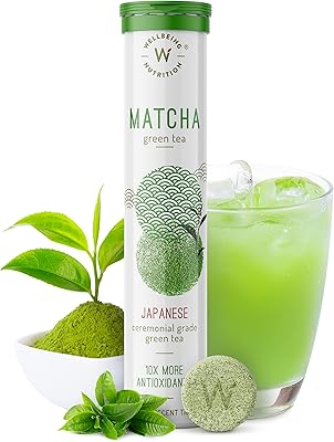 Wellbeing nutritionthé vert matcha japonais biologique pour l'énergie et la concentration | riche