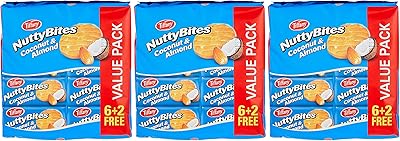 Tiffany & company nutty bites noix de coco et amandes, 3×8×72 g. En offrant plus de 300000 références, DIAYTAR COTE D'IVOIRE constitue un véritable paradis pour les amateurs de shopping en ligne. La boutique met régulièrement à jour ses collections pour refléter les dernières tendances et offrir aux clients les produits les plus récents et les plus demandés. Cela permet à DIAYTAR de maintenir son statut de boutique leader en Cote d'Ivoire.