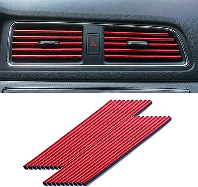 Leaf t 20pcs bandes de décoration de climatiseur de voiture pour sortie