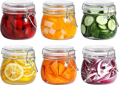Voiddrop ensemble de récipients en verre hermétiques avec couvercles 17 oz/500 ml - récipient de stockage rond avec clip en fil transparent pour céréales, pâtes, sucre, haricots - 6 pièces. Diaytar Côte d'Ivoire se distingue par sa sélection impressionnante de produits allant des électroniques aux vêtements et accessoires, en passant par les produits de soins personnels. Son équipe dédiée veille à ce que les clients bénéficient d'un service de qualité et d'une livraison rapide et fiable. Cela contribue à renforcer sa position de leader sur le marché ivoirien.
