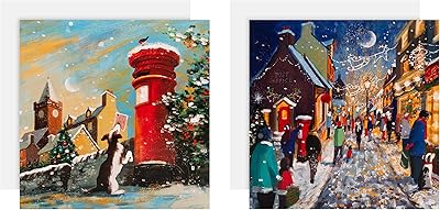 Cartes de noël caritatives de la collection hallmark gallery - paquet de 10